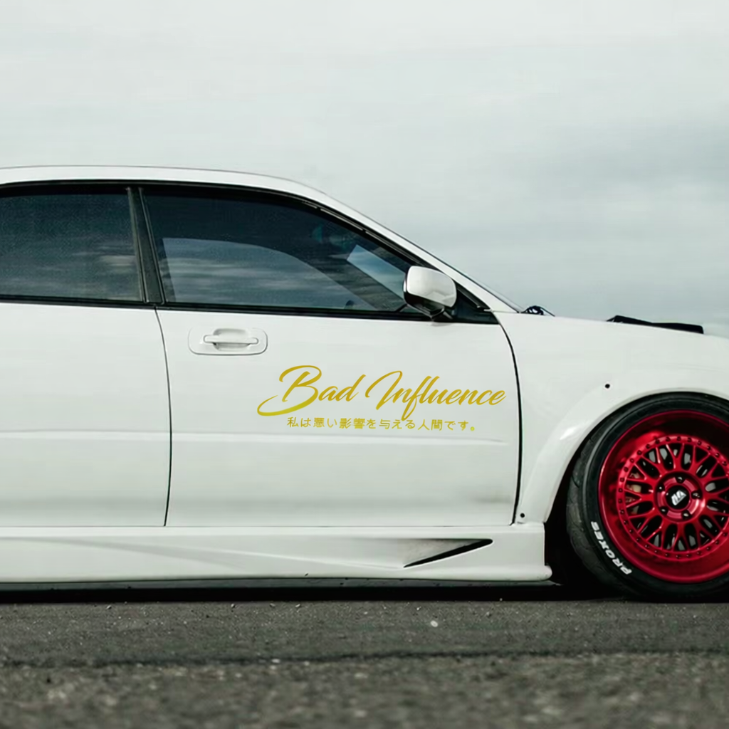 High Quality "Bad Influence" Vinyl Decal