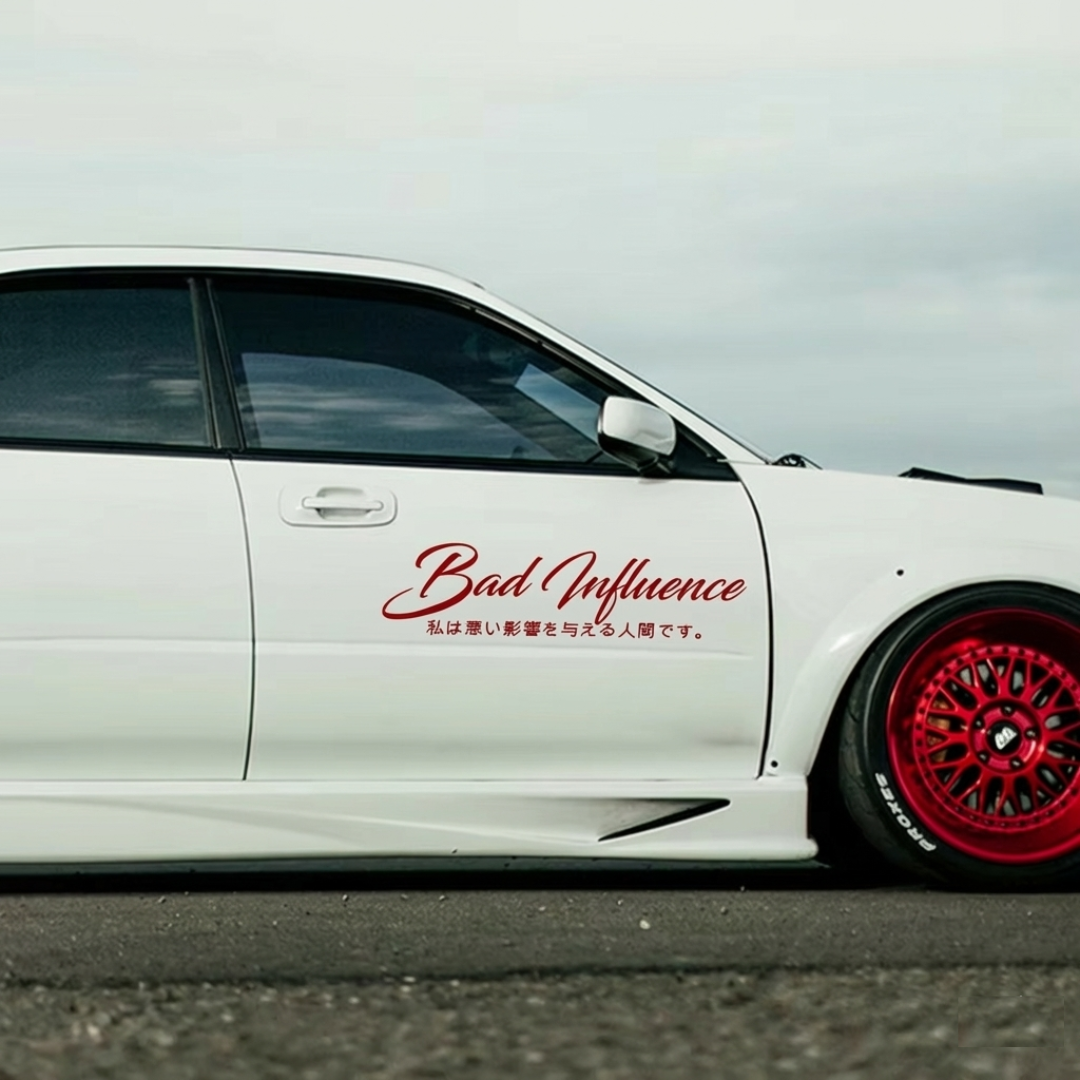High Quality "Bad Influence" Vinyl Decal